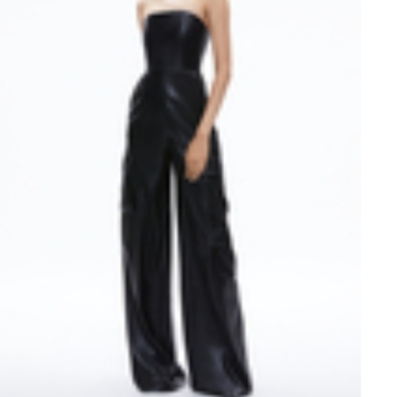 ALICE + OLIVIA Vegan Cargo Jumpsuit - Picture 8 of 9